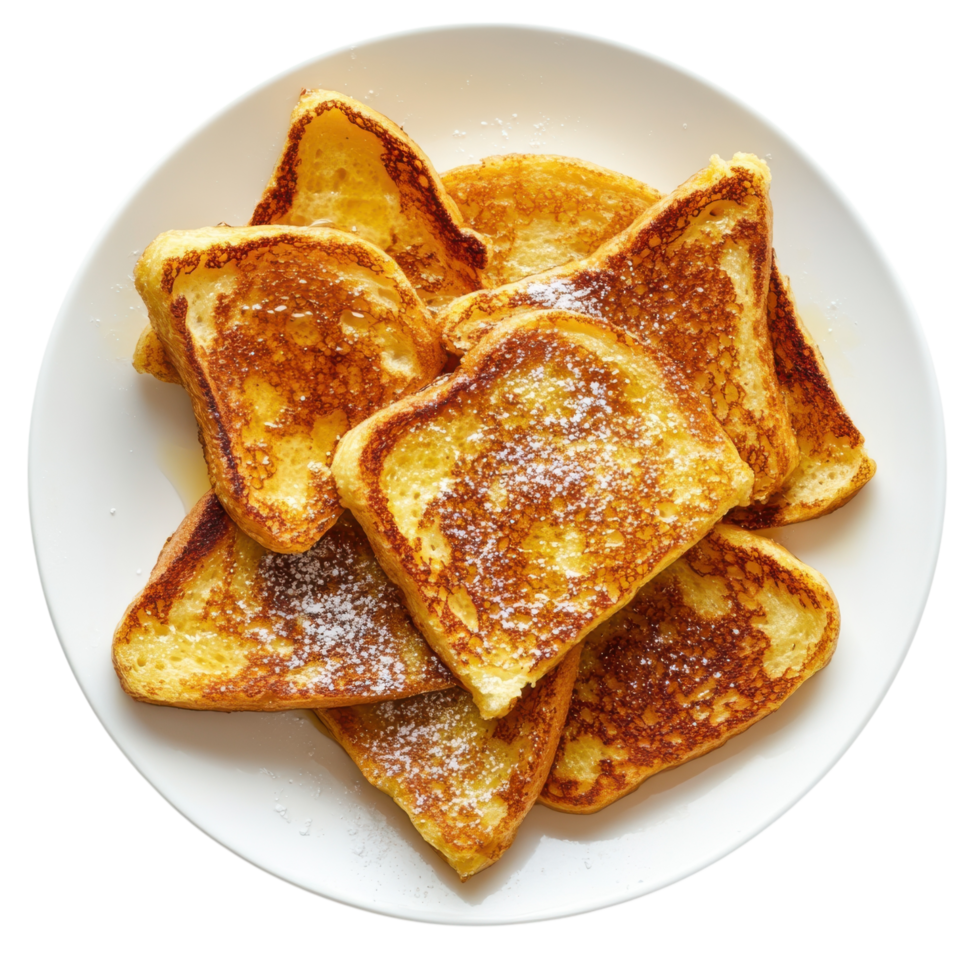 Delicious French Toast Breakfast on transparent background. png