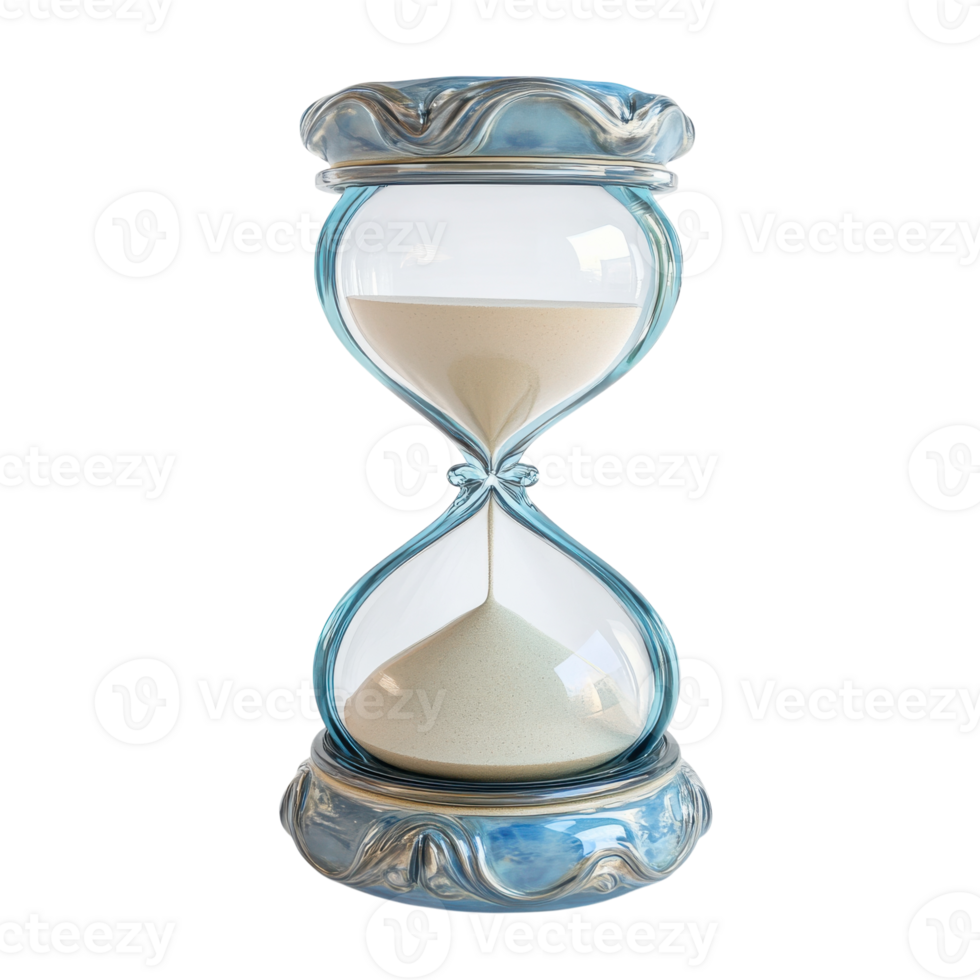 Time Passing Hourglass Image on transparent background. png