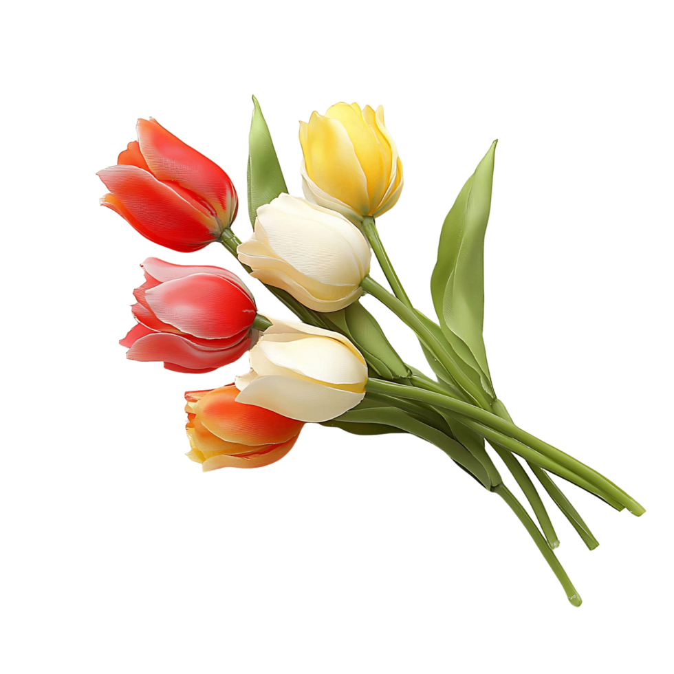 Colorful Tulips Bouquet png