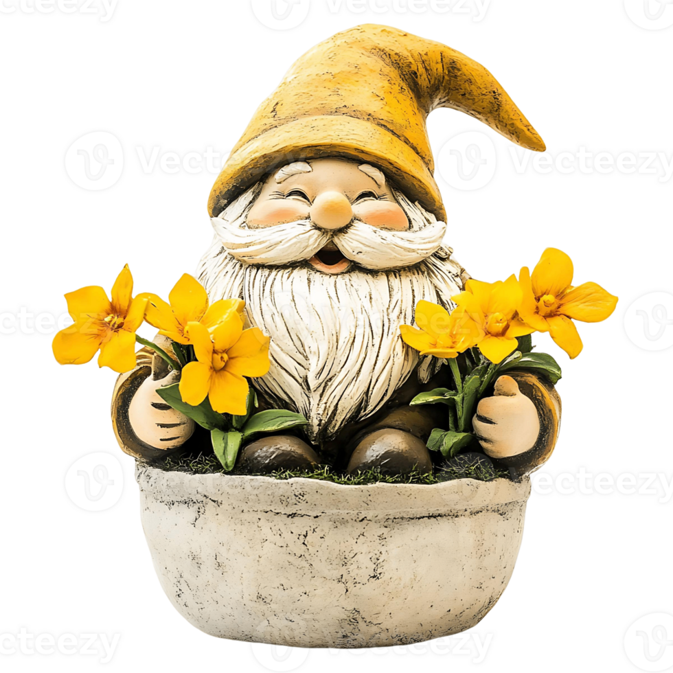 Smiling Garden Gnome png