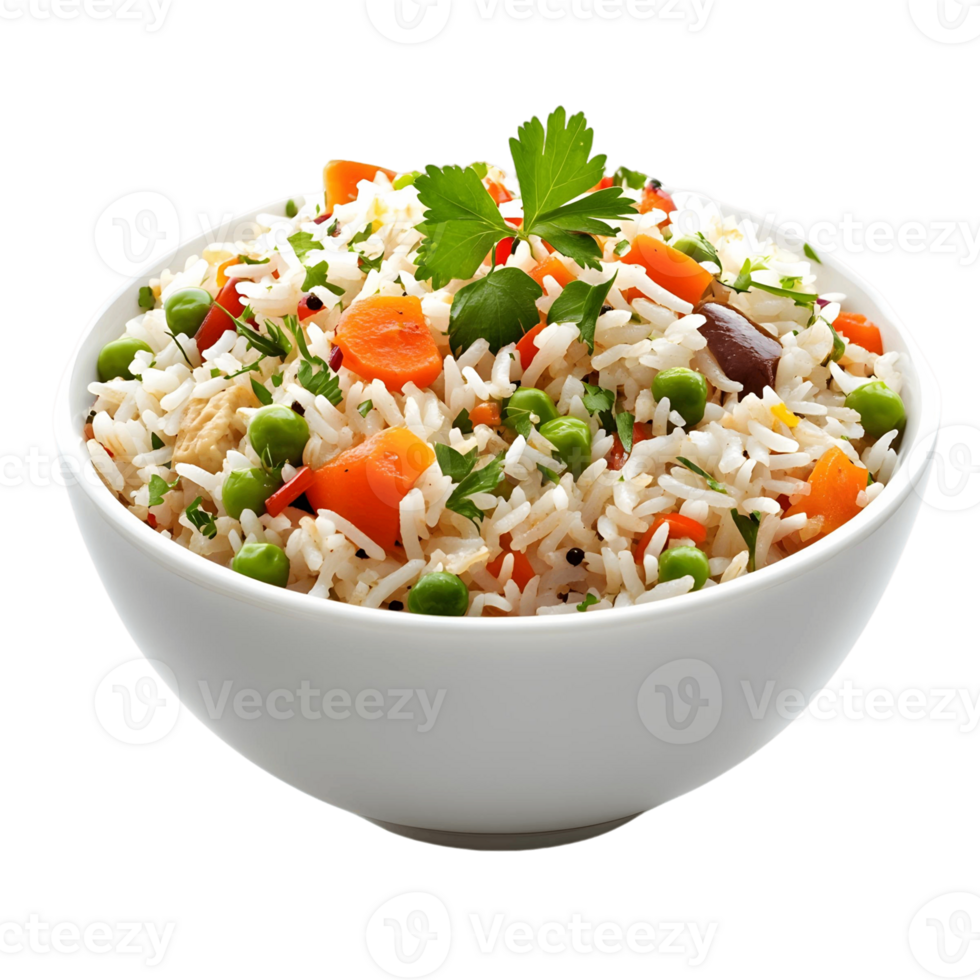 Vegetable Biryani Aromatic Rice and Spices png