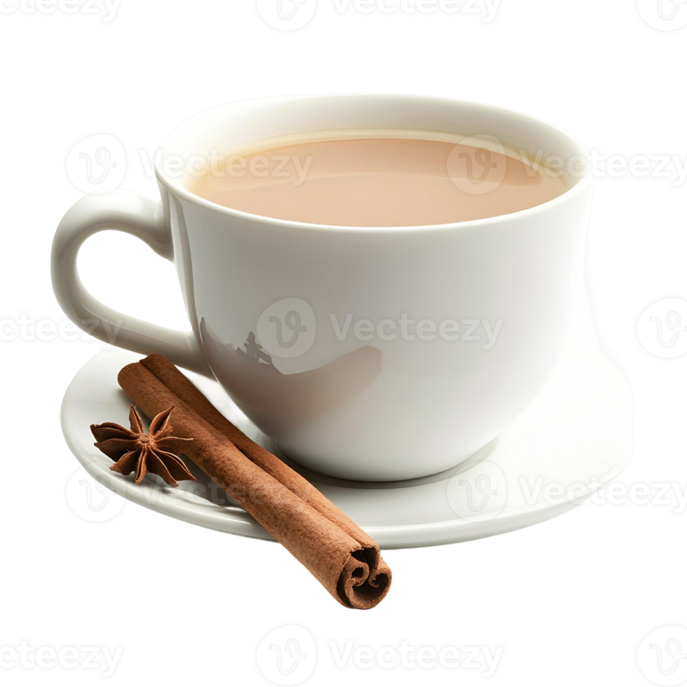 Aromatic Indian Tea with Spices and Milk png