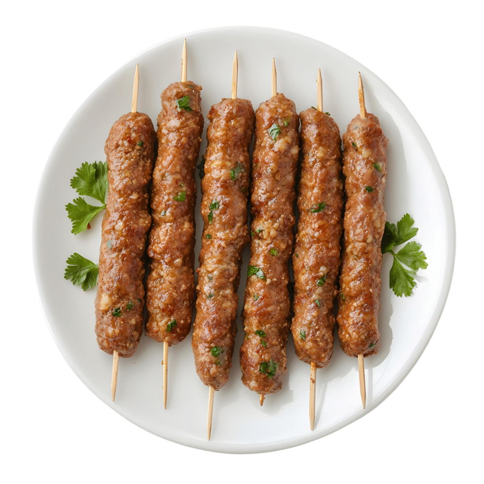 Perfect Party Snack Flavorful Seekh Kebabs png