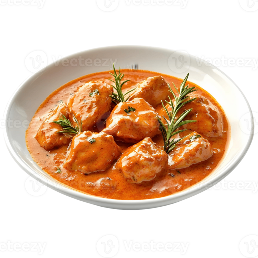 Butter Chicken Creamy Tomato-Based Curry png