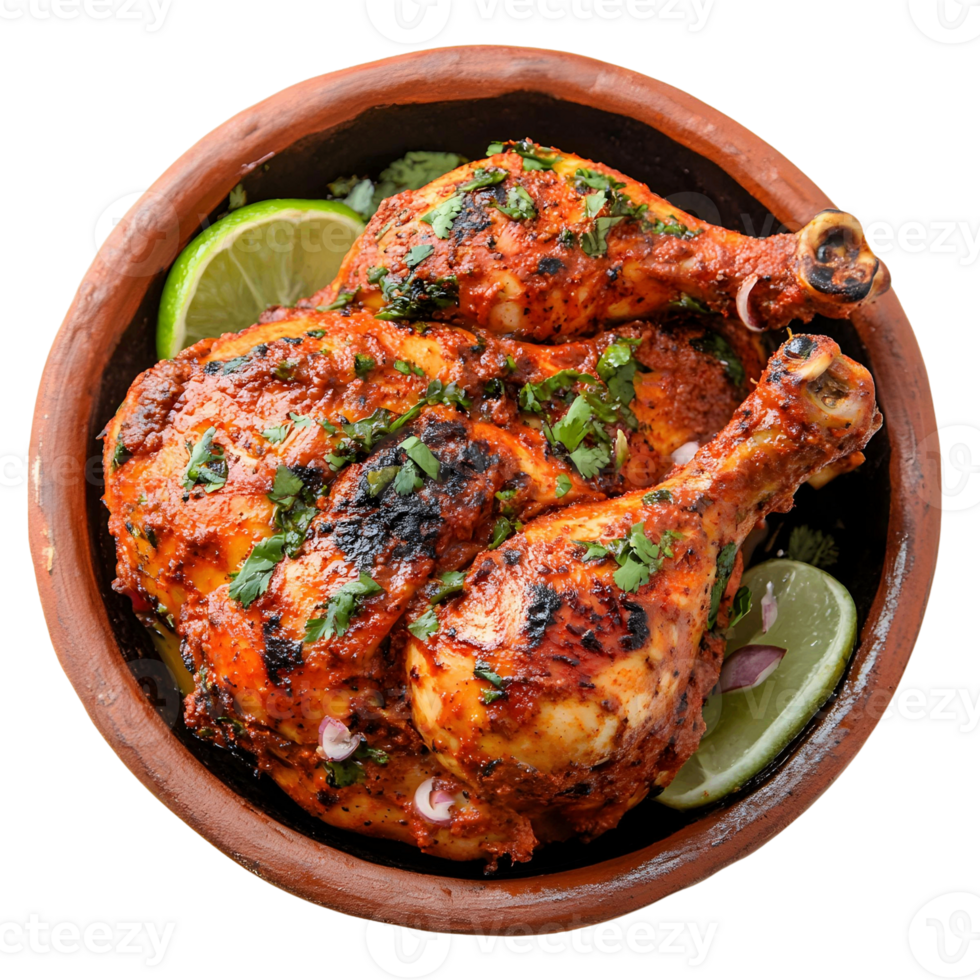 Spiced Whole Chicken with Tandoori Flavor png