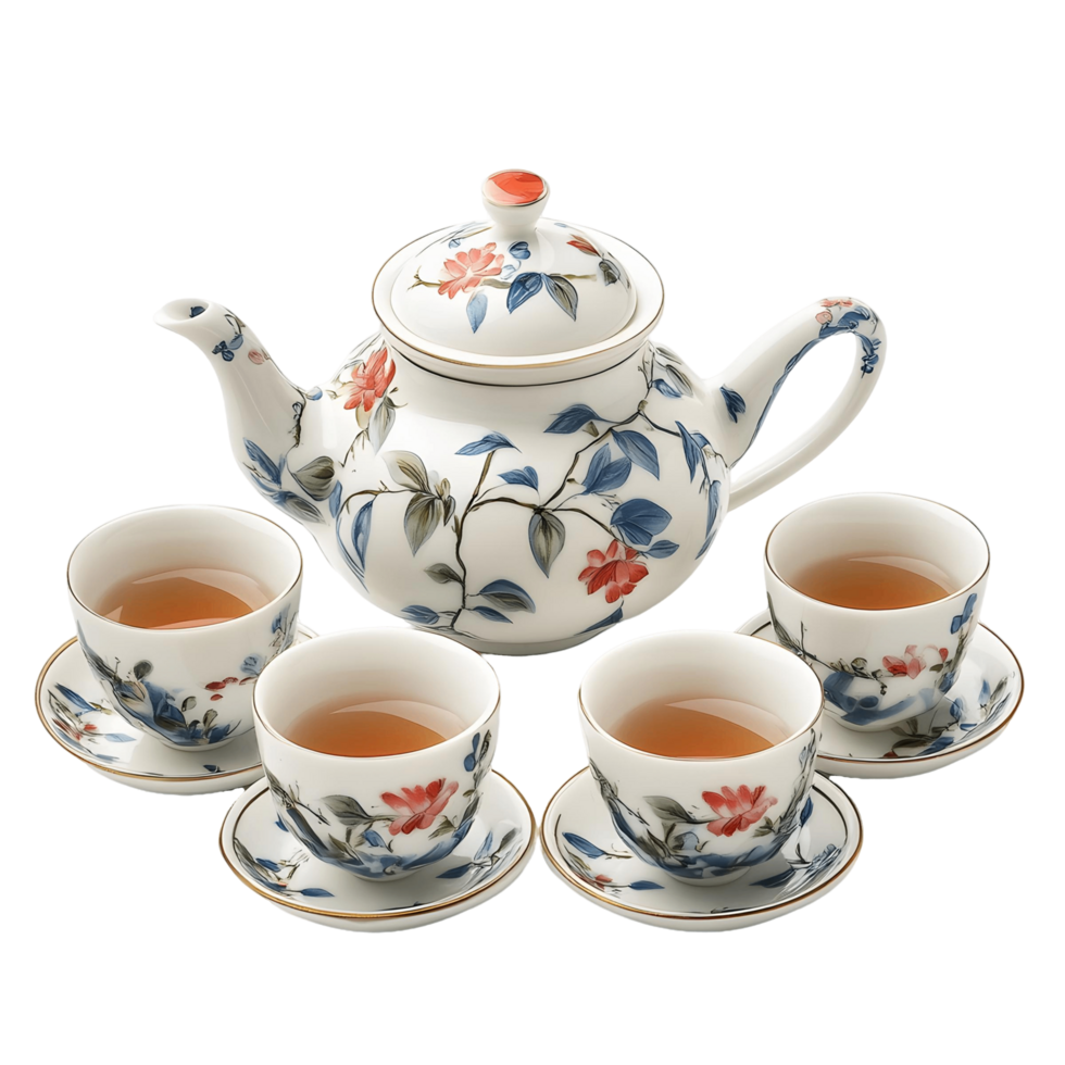 Elegant Tea Set for Brewing Chinese Tea png
