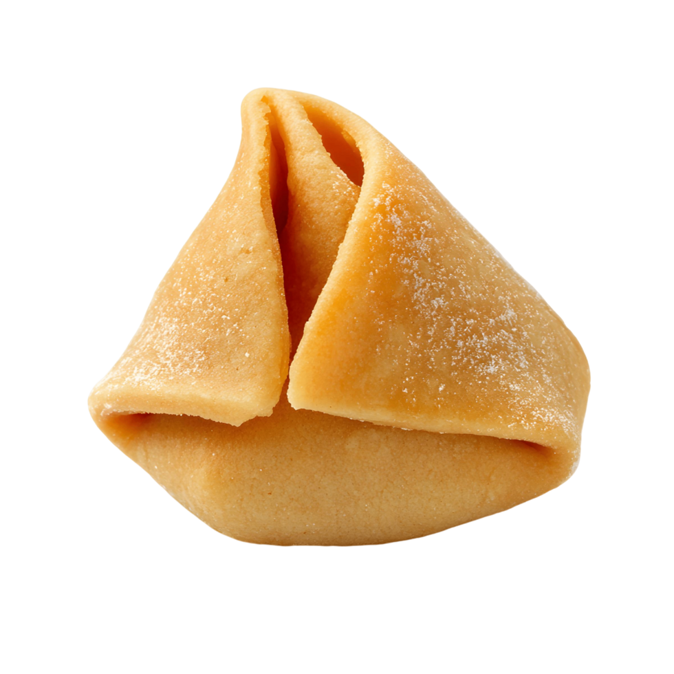Crunchy Fortune Cookie Containing a Hidden Message png