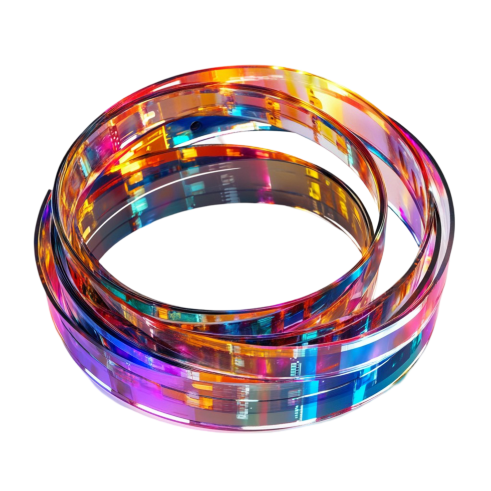 Colorful Rings on Transparent Background png