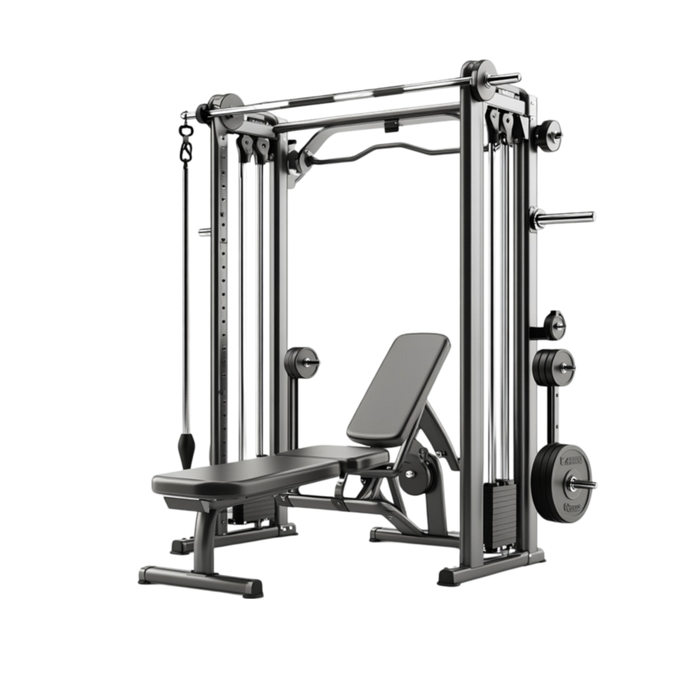 Fitness Equipment with Adjustable Bench png