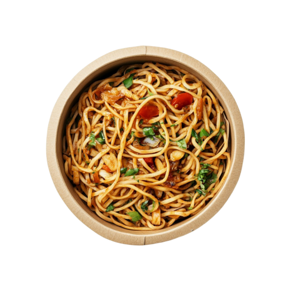 Chinese Food Noodles in Bowl png