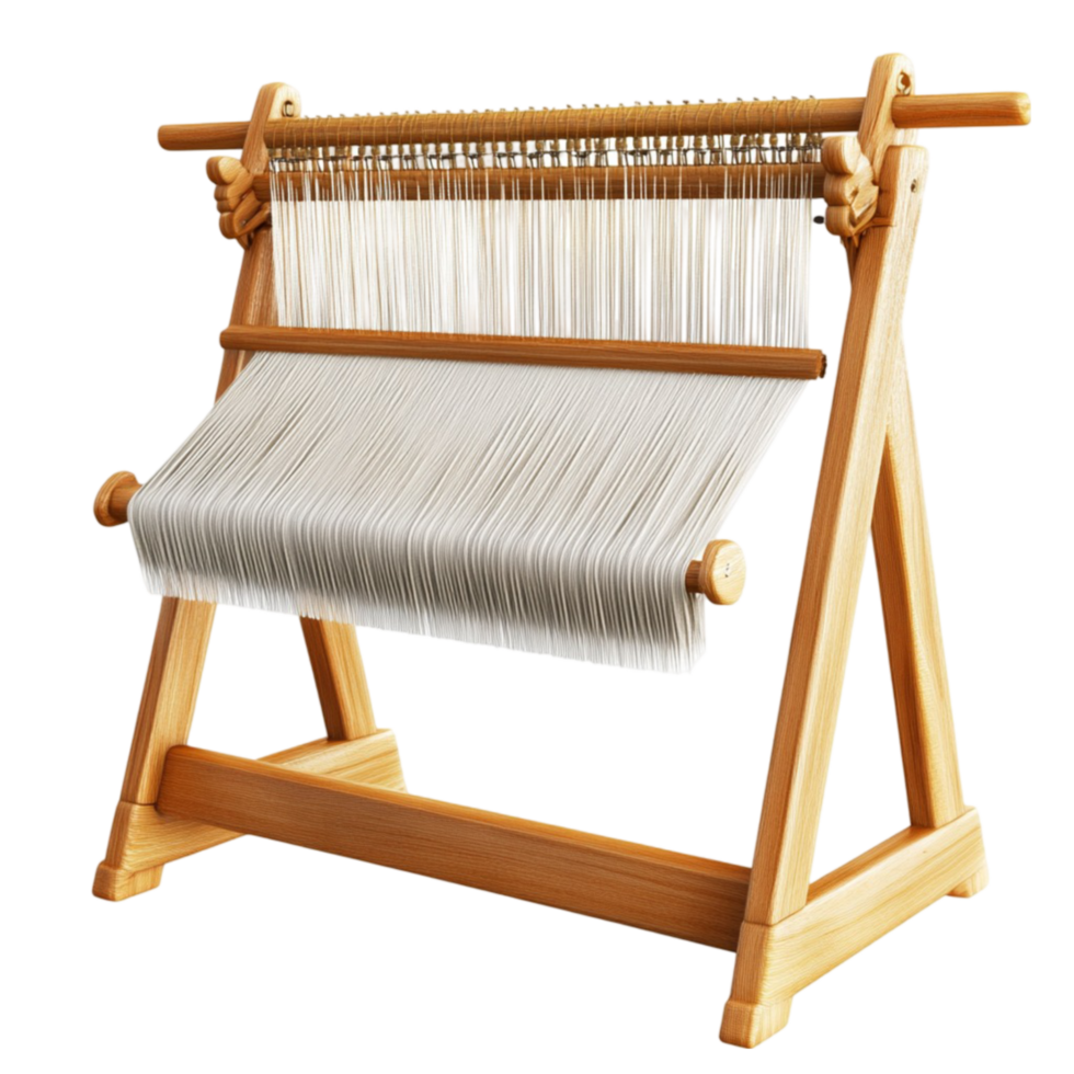Wooden Weaving Machine png