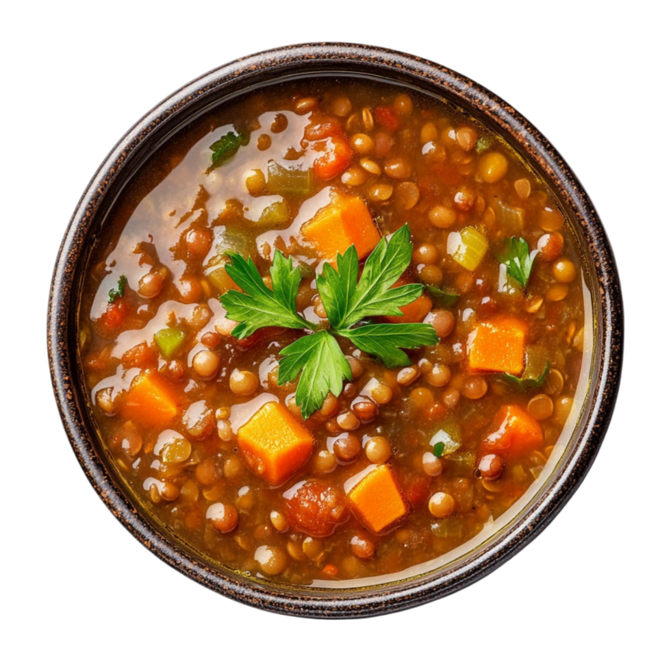Lentil Soup with Parsley png