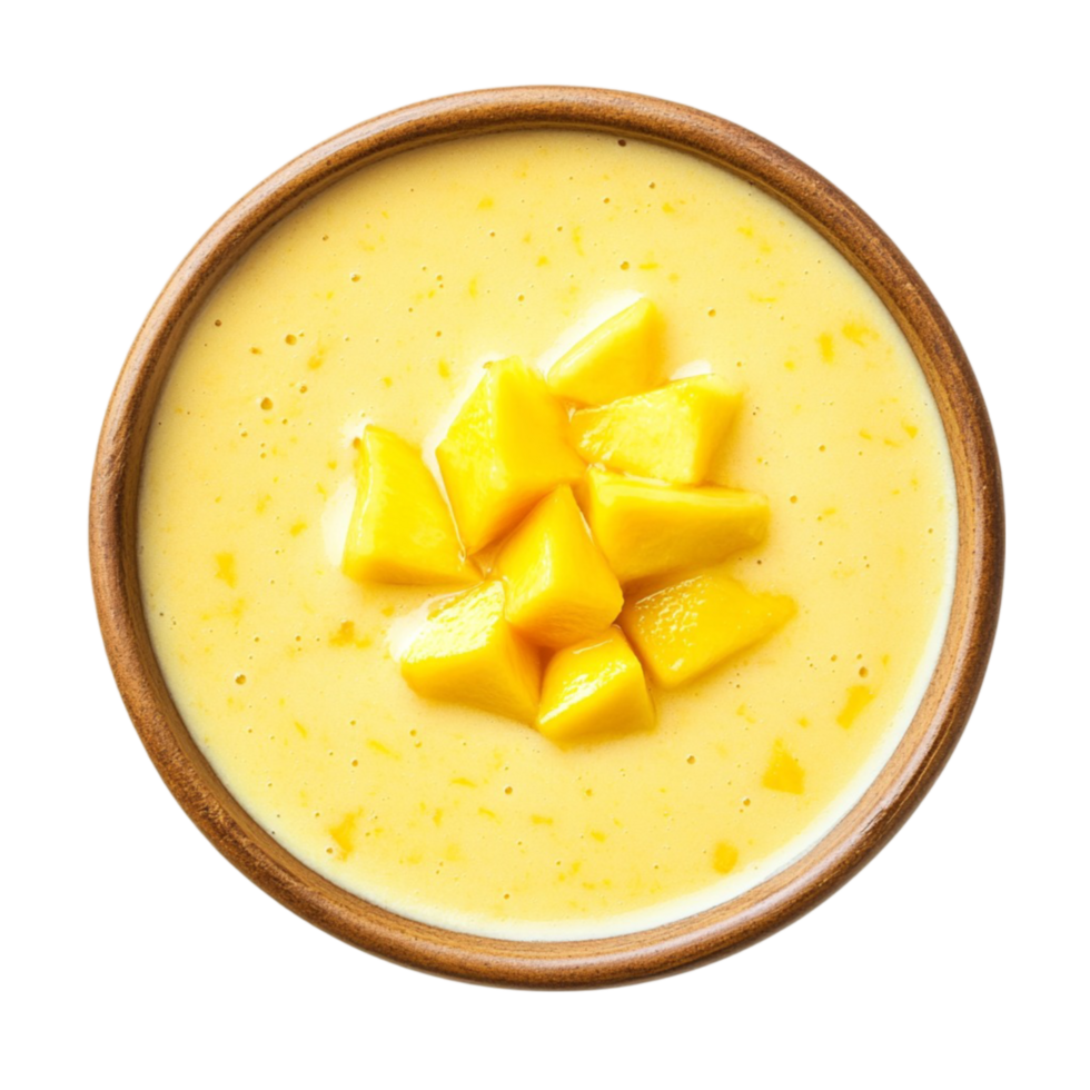 Mango Smoothie in Bowl png