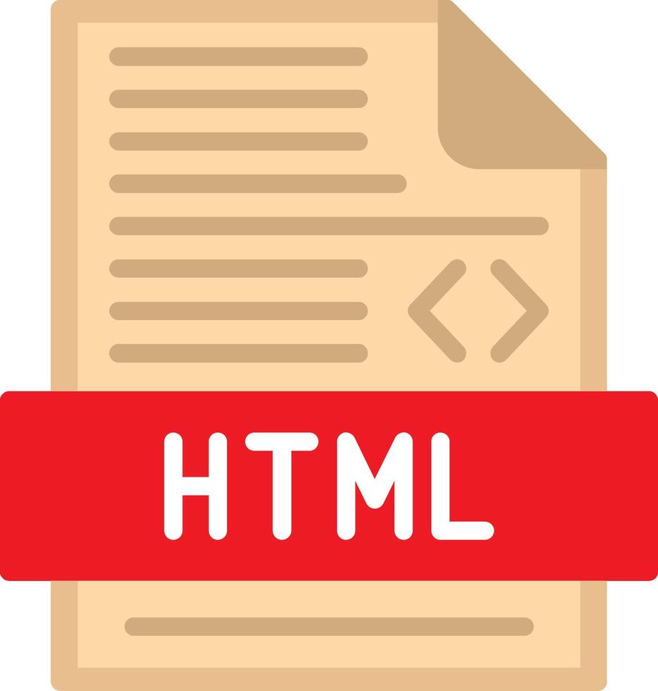 Html Flat Illustration Icon Design vector