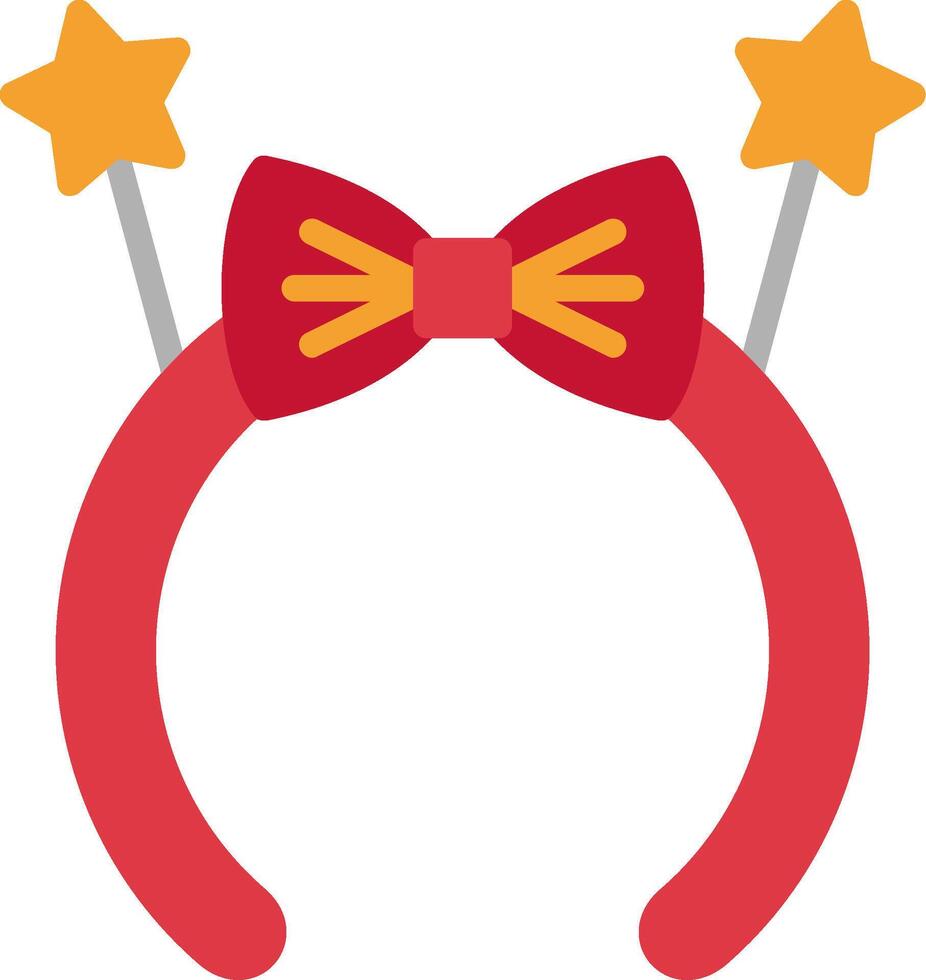 Headband Flat Illustration Icon Design vector