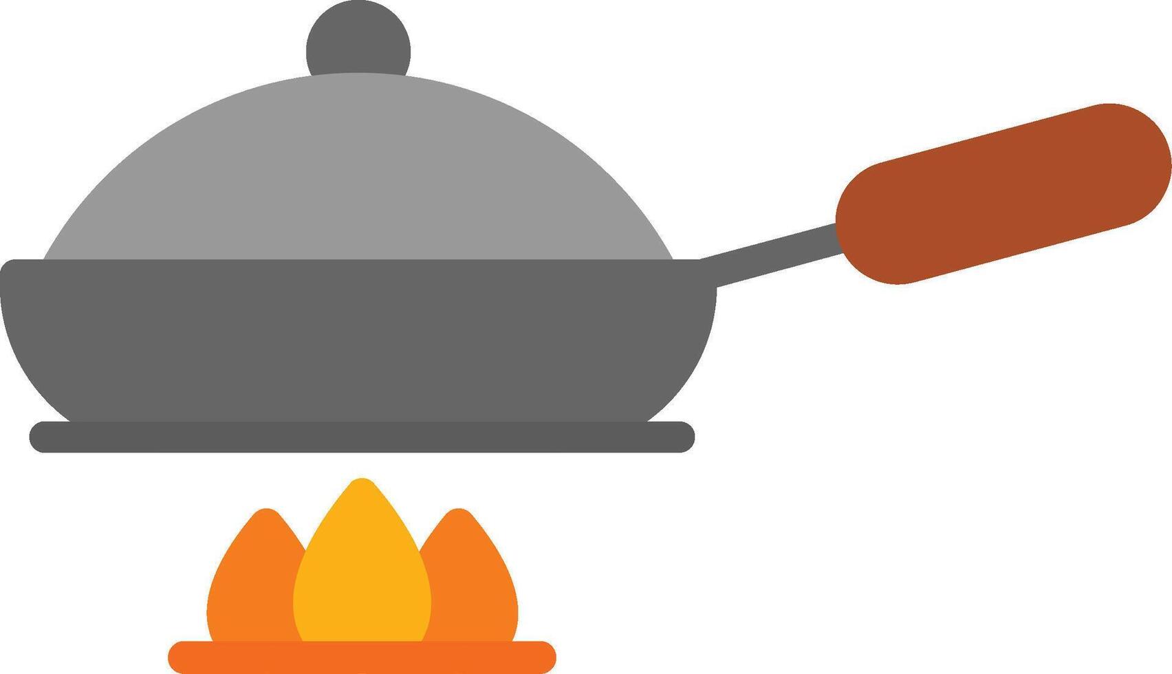 Pan Flat Illustration Icon Design vector