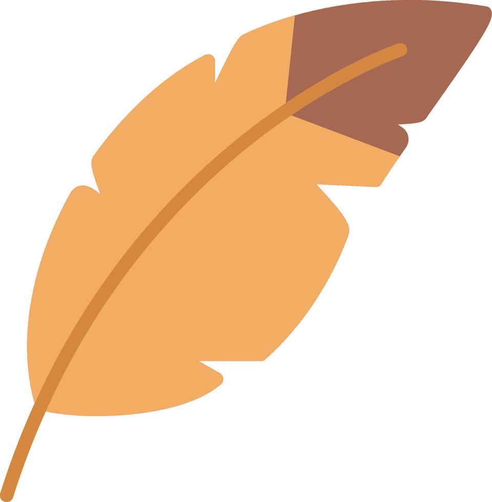 Feather Flat Illustration Icon Design vector