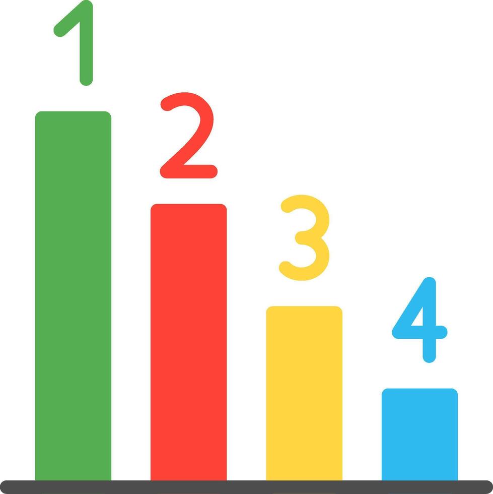 Rank Flat Illustration Icon Design vector