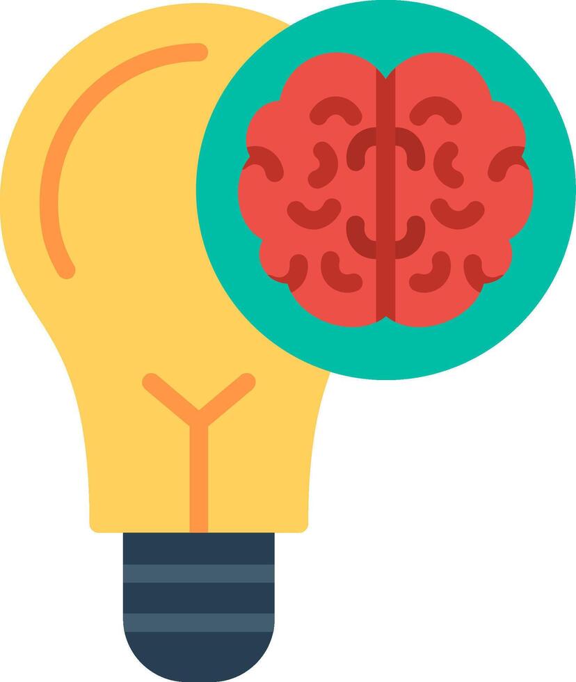 Mindset Flat Illustration Icon Design vector