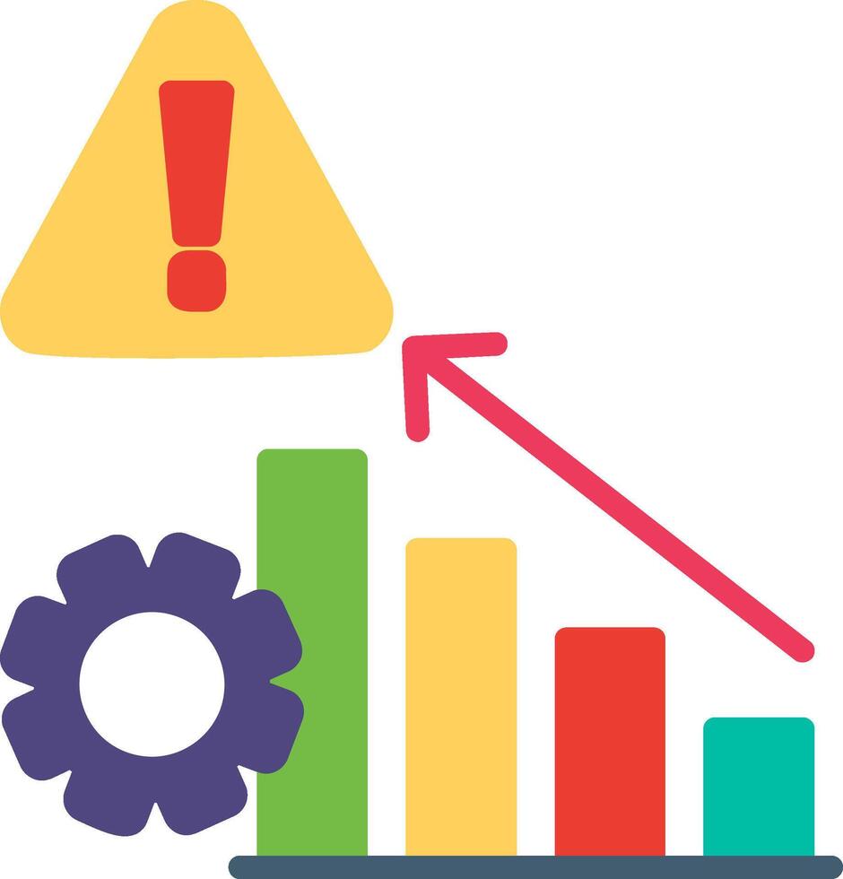 Risk Flat Illustration Icon Design vector