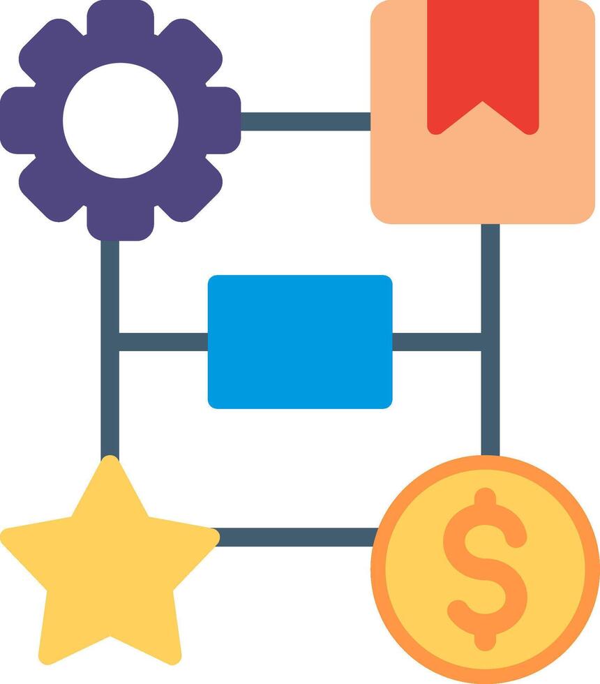 Model Flat Illustration Icon Design vector