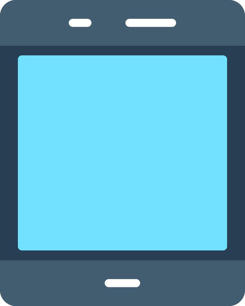 Tablet Flat Illustration Icon Design vector