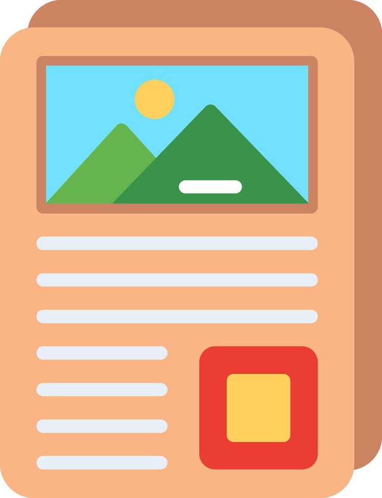 Poster Flat Illustration Icon Design vector
