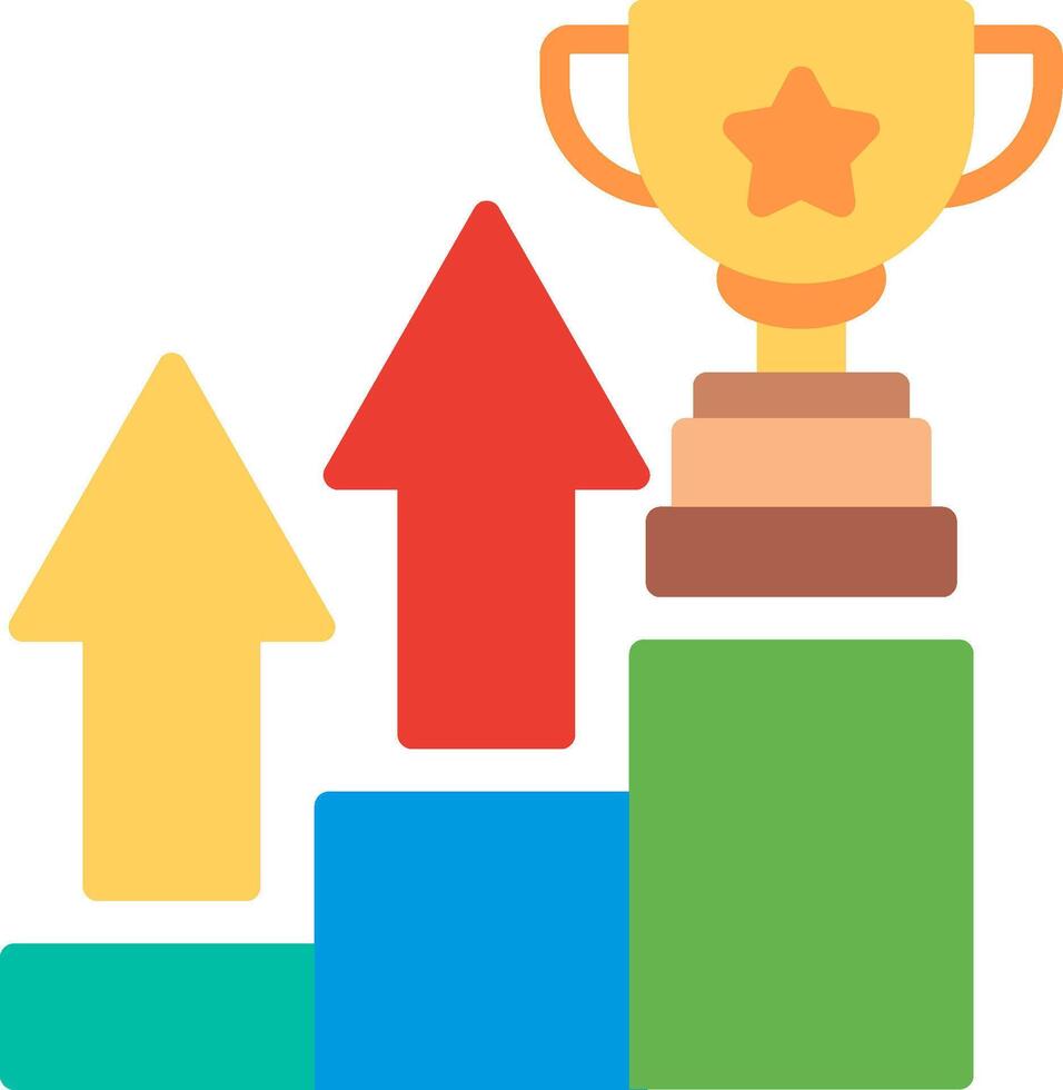 Success Flat Illustration Icon Design vector