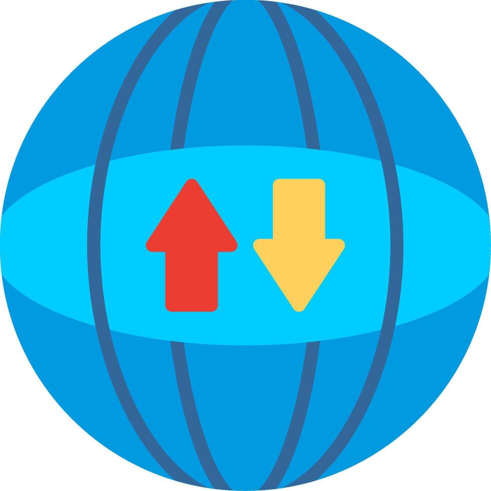 Global Online Two Color Flat Illustration Icon Design vector