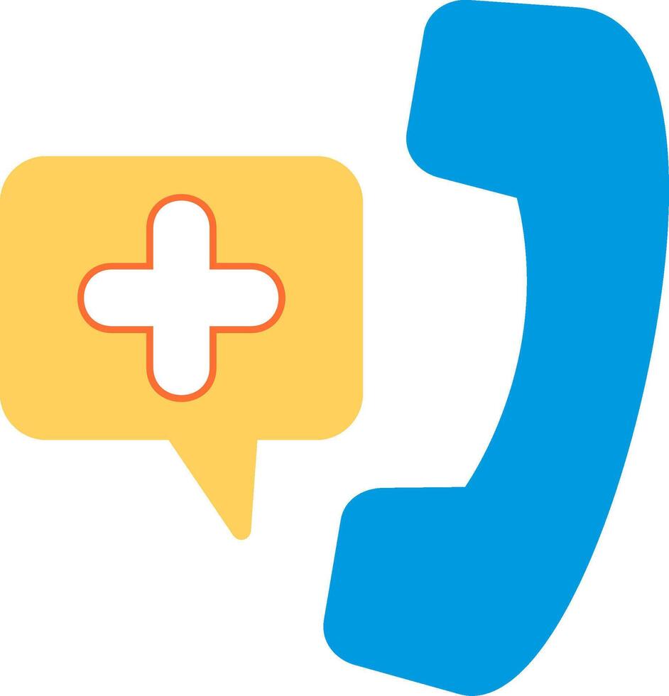 Phone Flat Illustration Icon Design vector