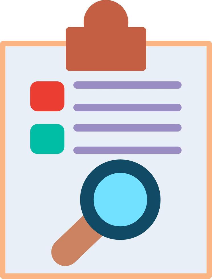 Diagnose Flat Illustration Icon Design vector