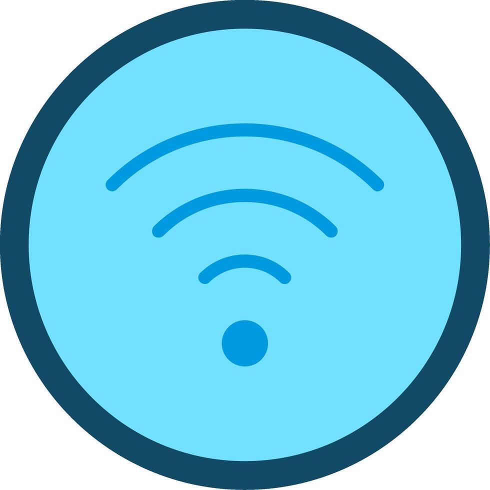 Wifi Signal Flat Illustration Icon Design vector