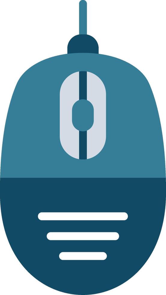 Computer Mouse Flat Illustration Icon Design vector