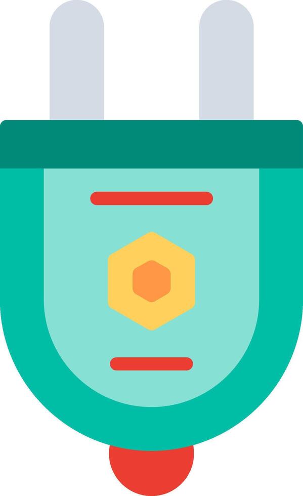 Plug Flat Illustration Icon Design vector