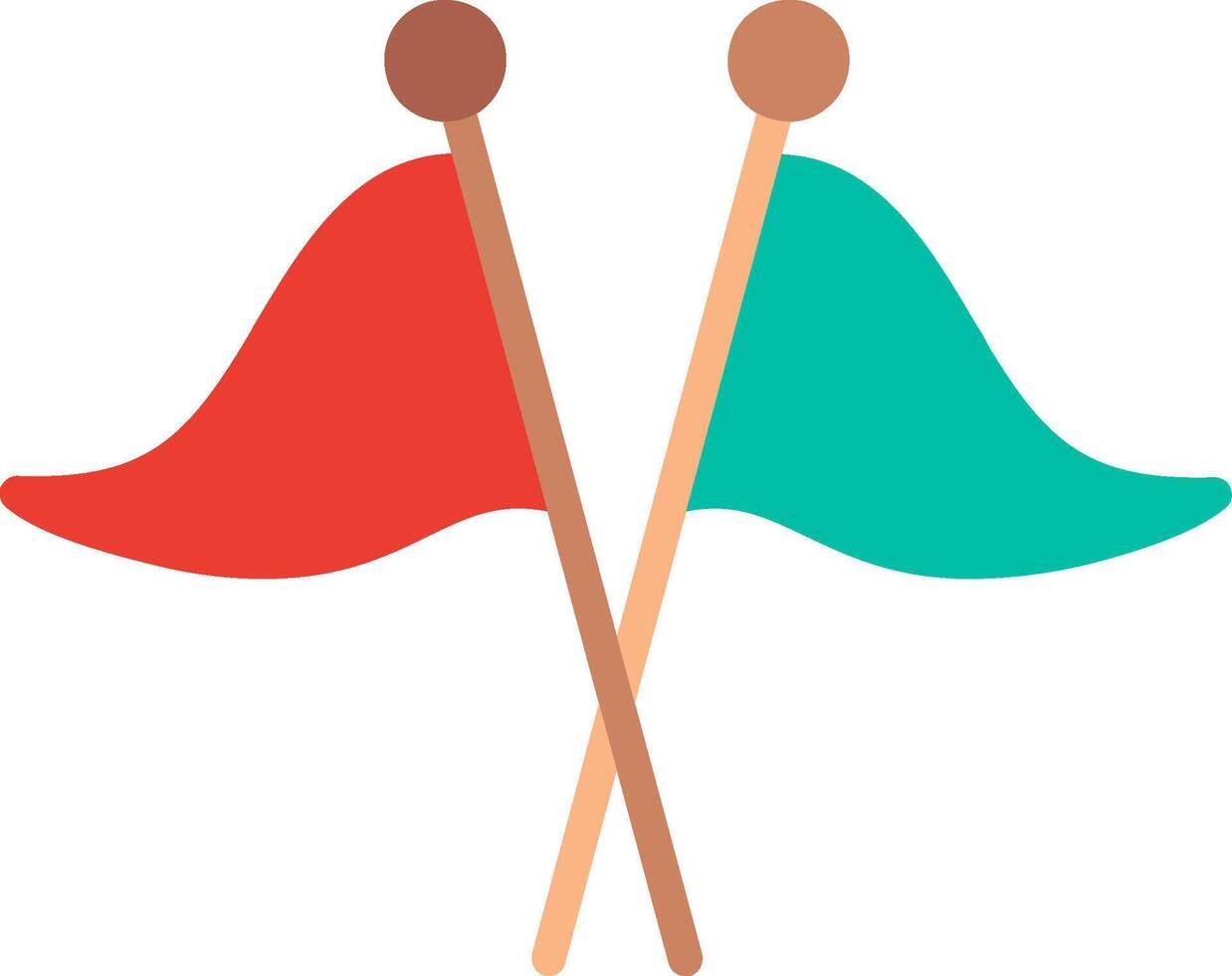 Flags Flat Illustration Icon Design vector