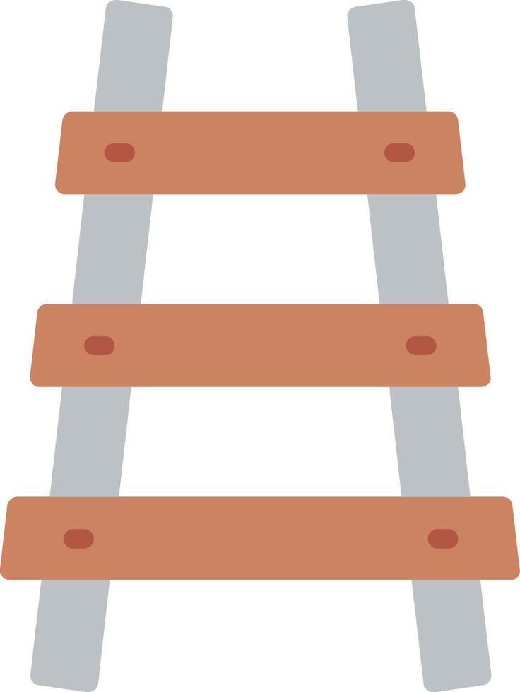 Railroad Flat Illustration Icon Design vector