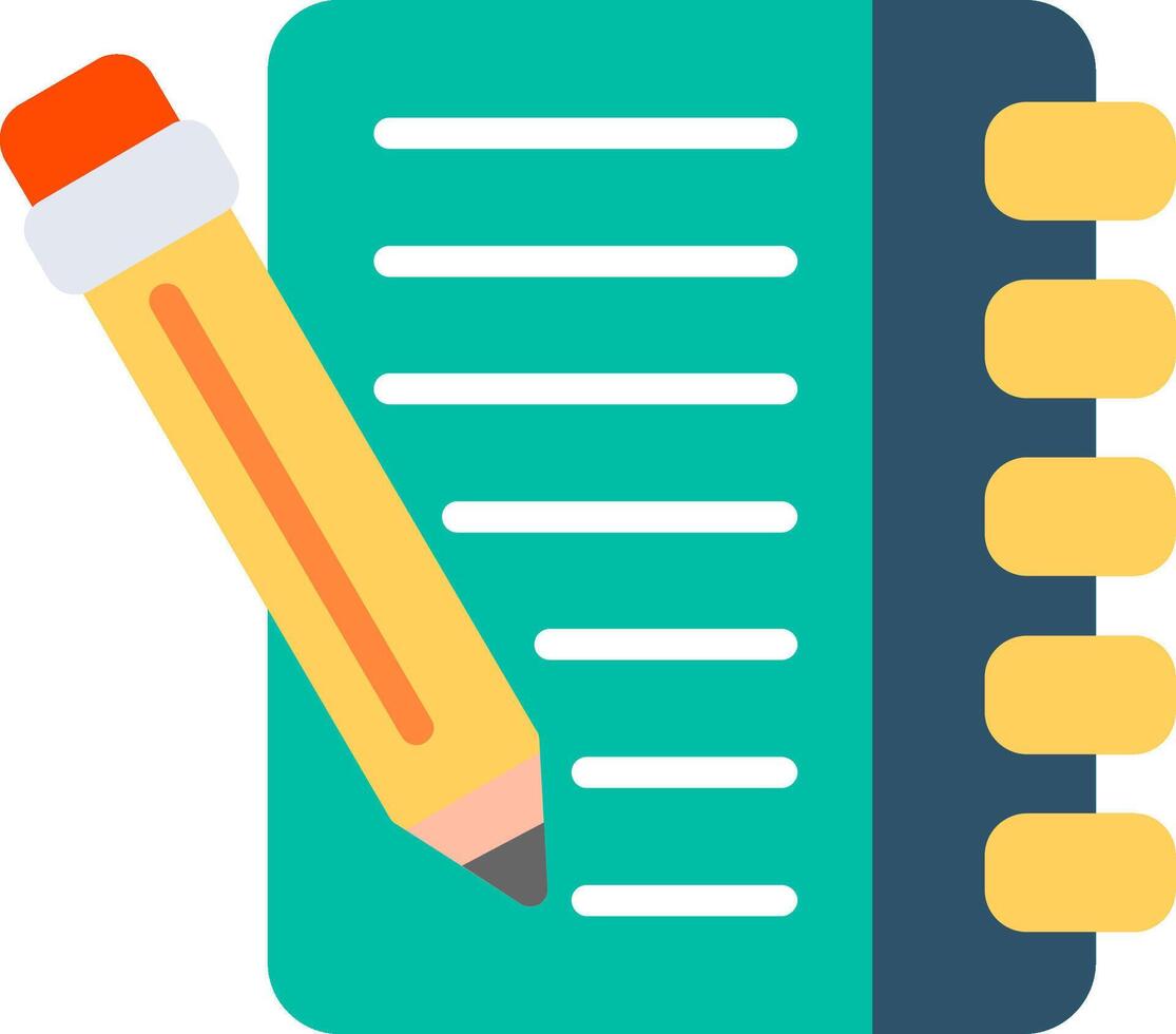 Guest Book Flat Illustration Icon Design vector
