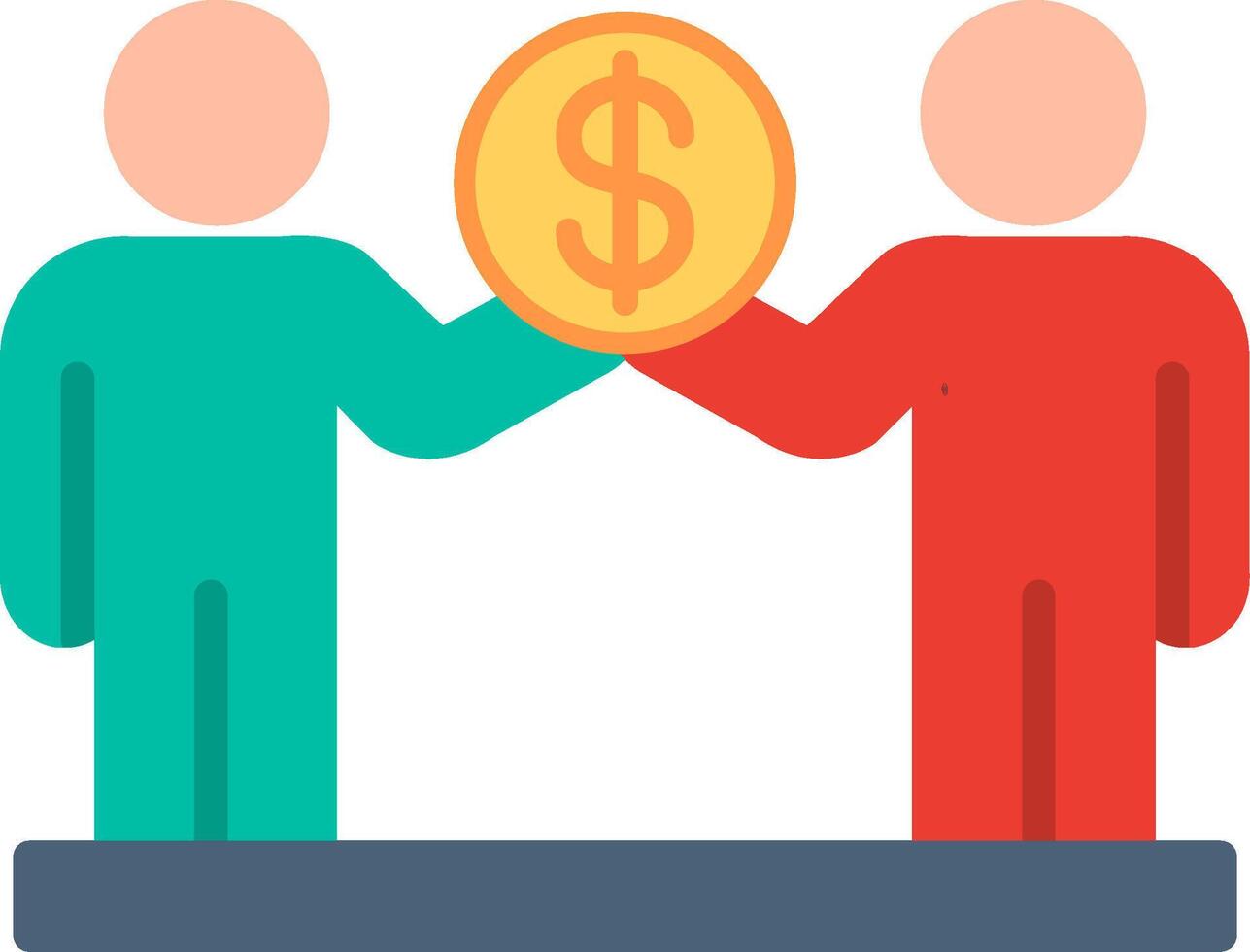 Funds Flat Illustration Icon Design vector