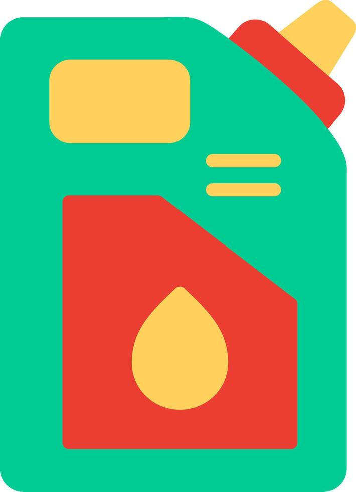 Lubricant Flat Illustration Icon Design vector