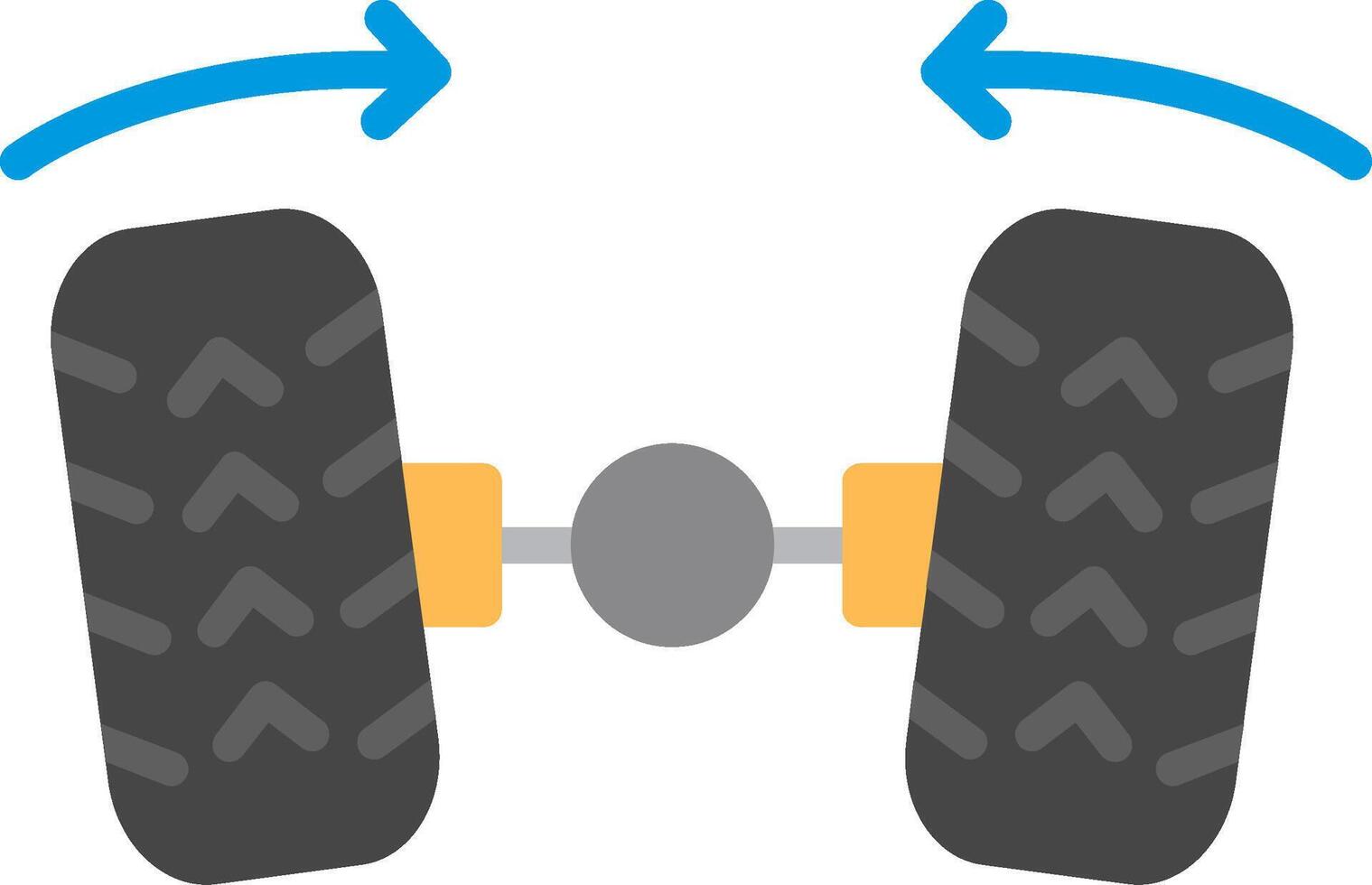 Wheel Alignment Flat Illustration Icon Design vector