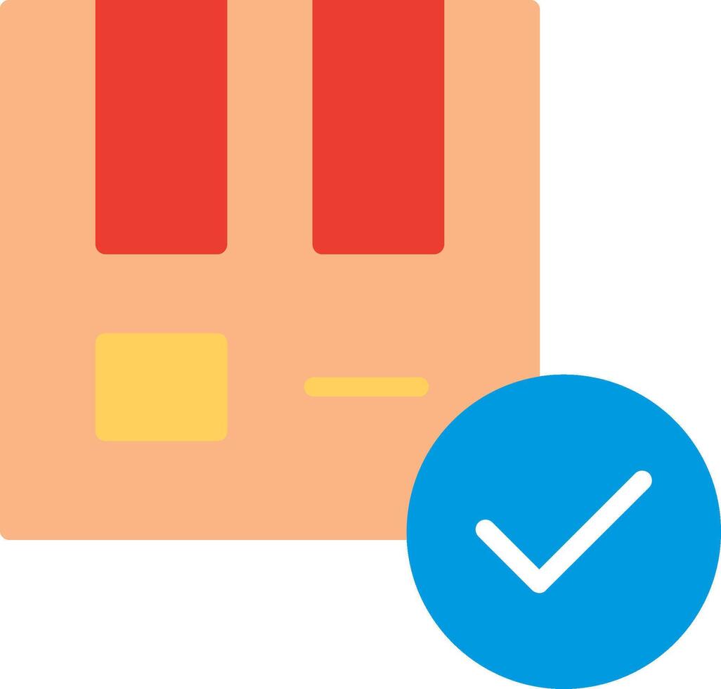A check mark and a credit card icon vector