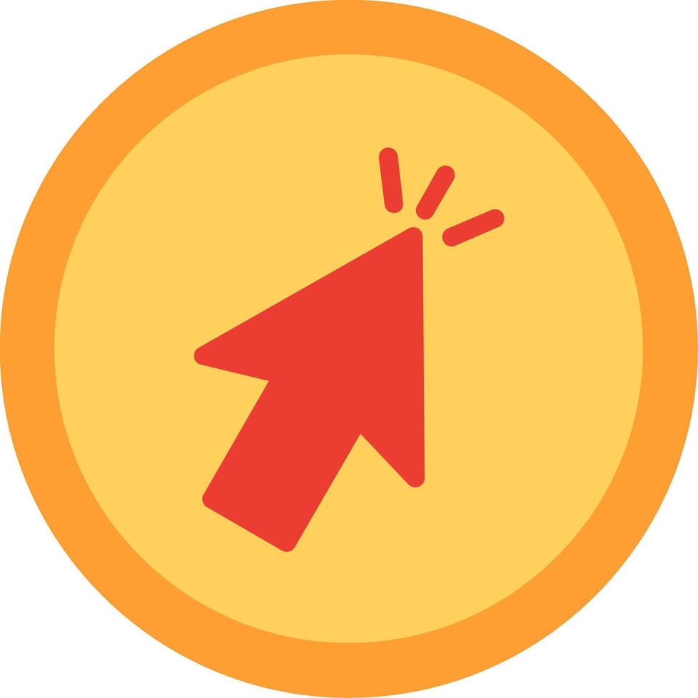 Cursor Flat Illustration Icon Design vector