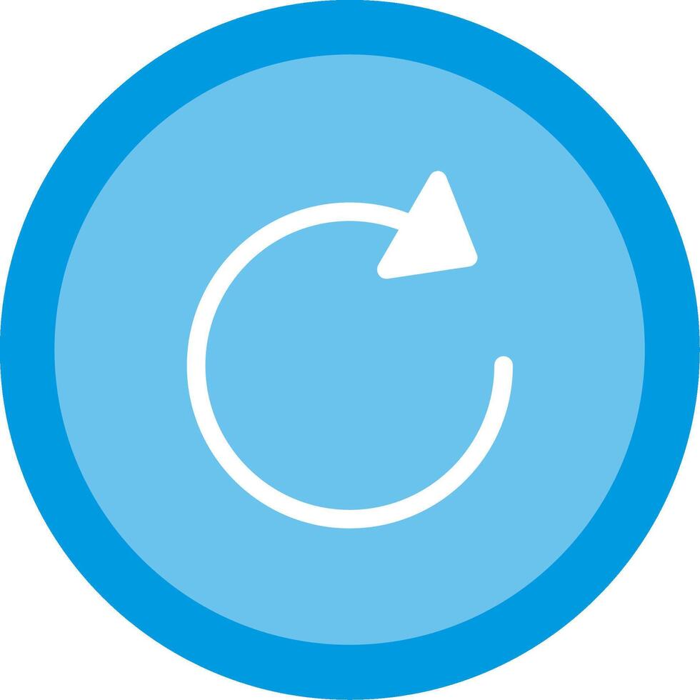 Refresh Flat Illustration Icon Design vector