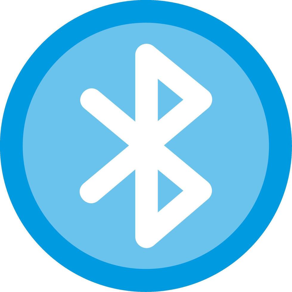 Bluetooth Flat Illustration Icon Design vector