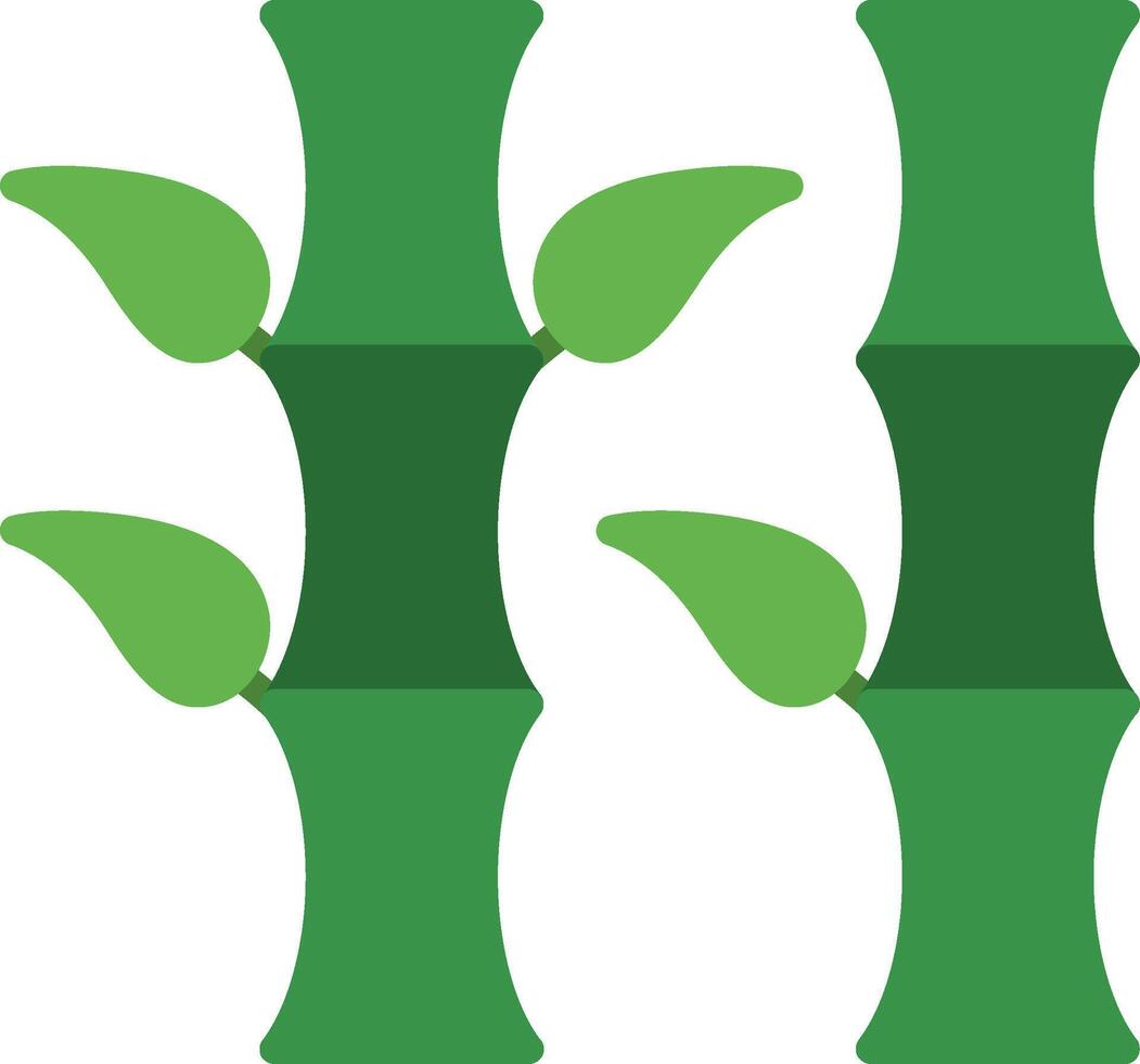 Bamboo Flat Illustration Icon Design vector