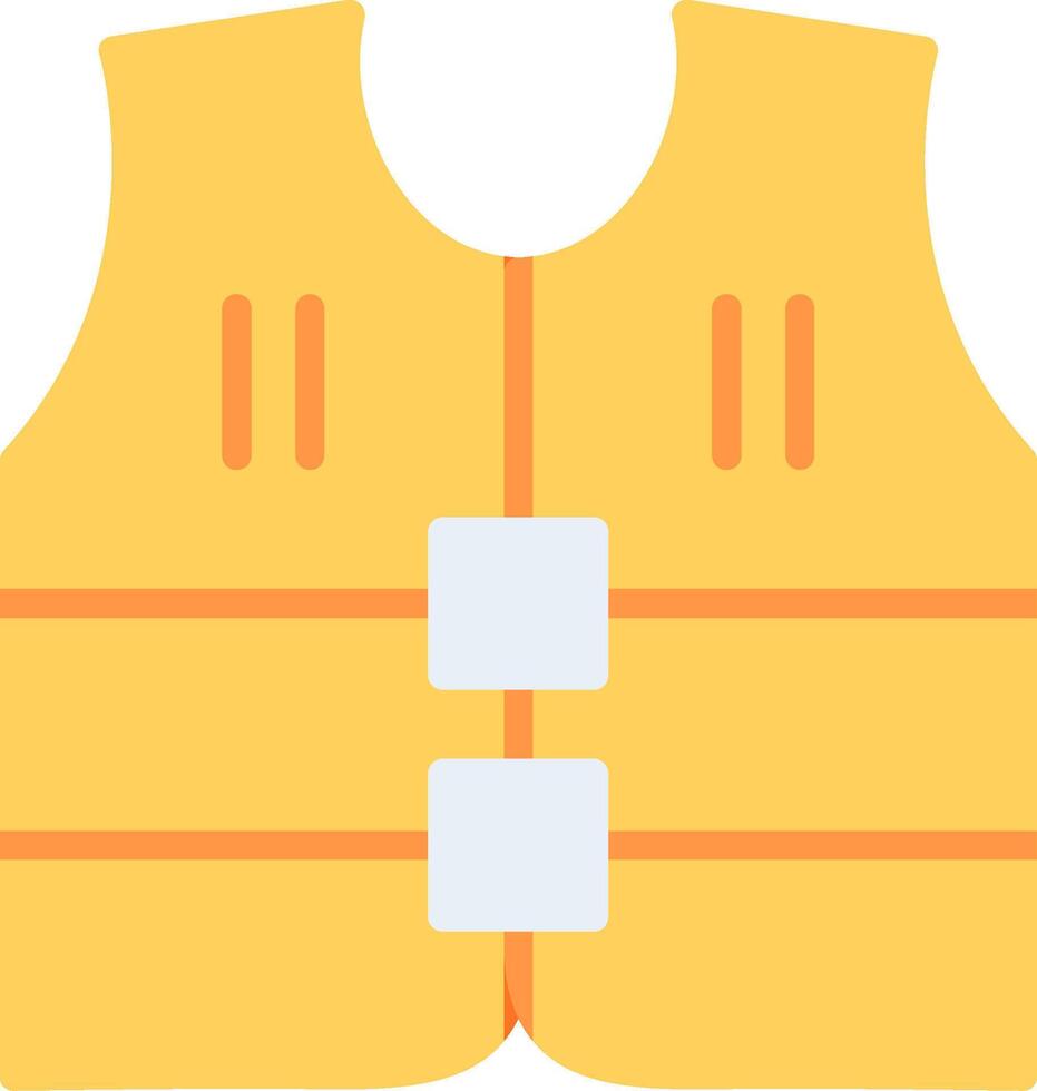 Vest Flat Illustration Icon Design vector