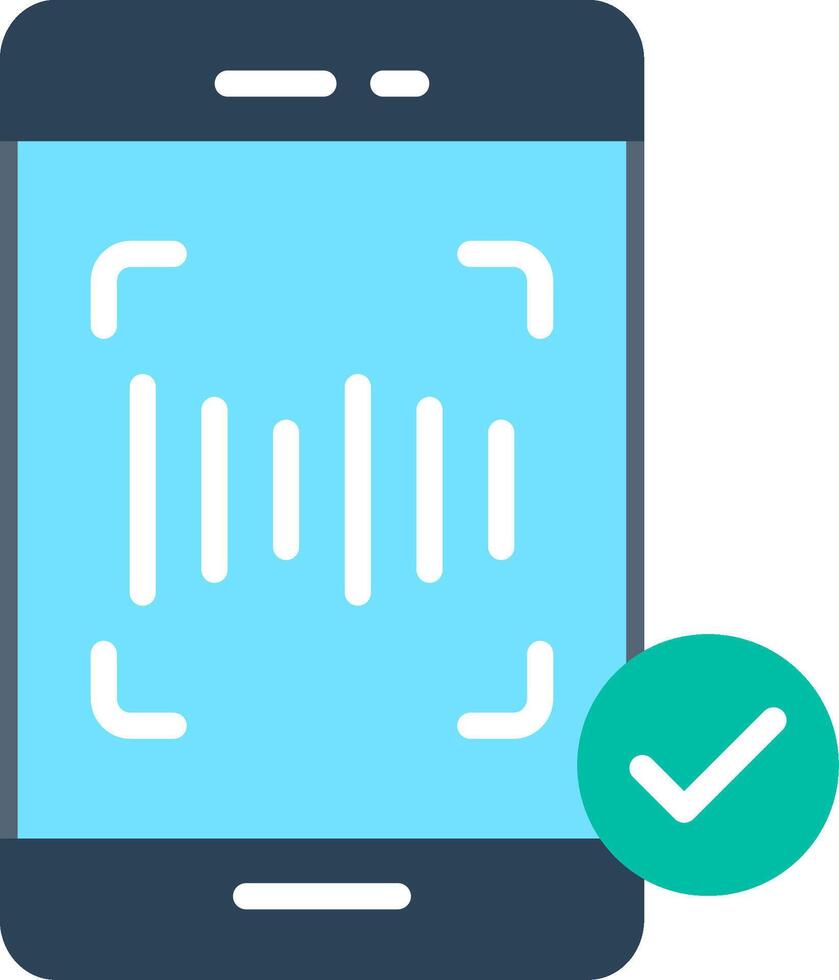 Recognition Flat Illustration Icon Design vector