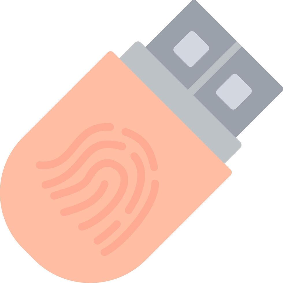 USB Flat Illustration Icon Design vector