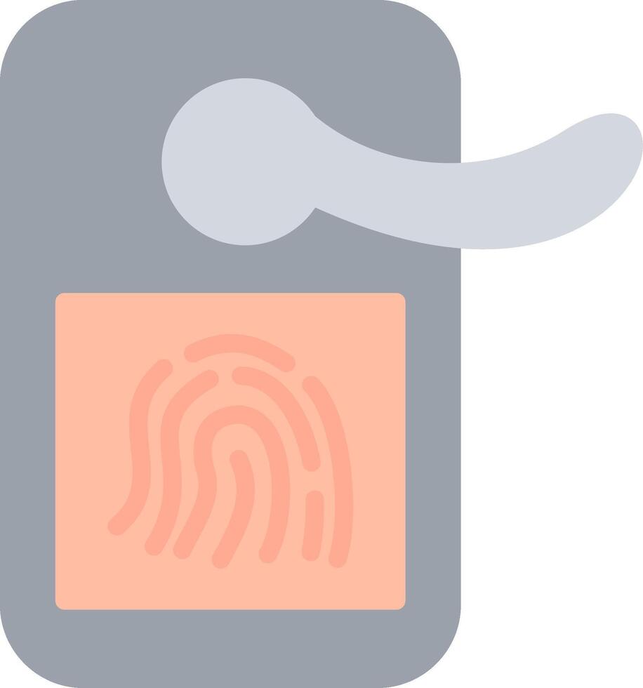 Door Handle Flat Illustration Icon Design vector