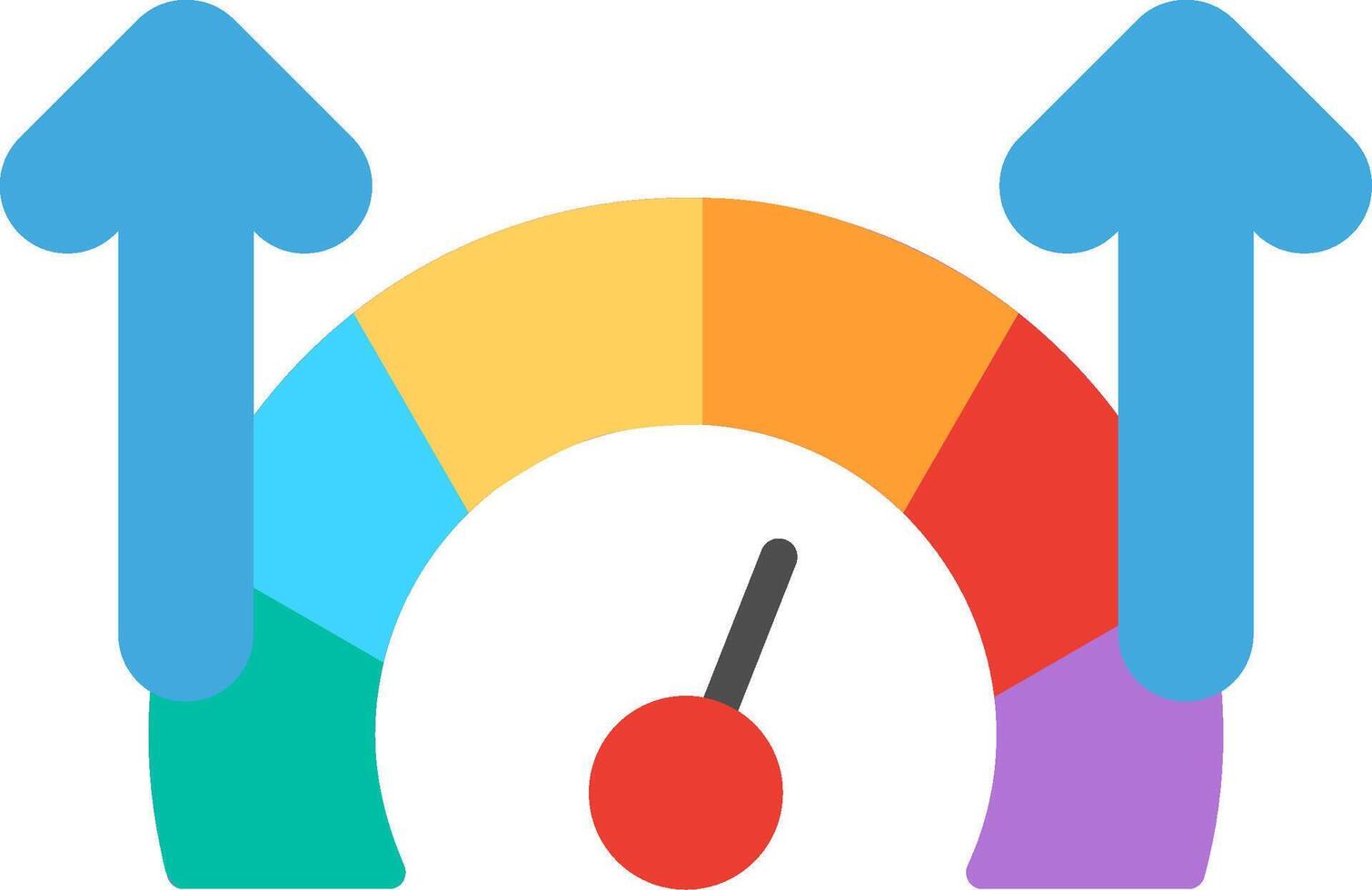 Accelerate Flat Illustration Icon Design vector